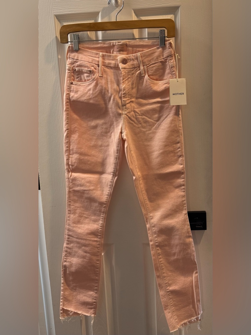 NWT MOTHER The Looker Ankle Fray Jeans sz 25